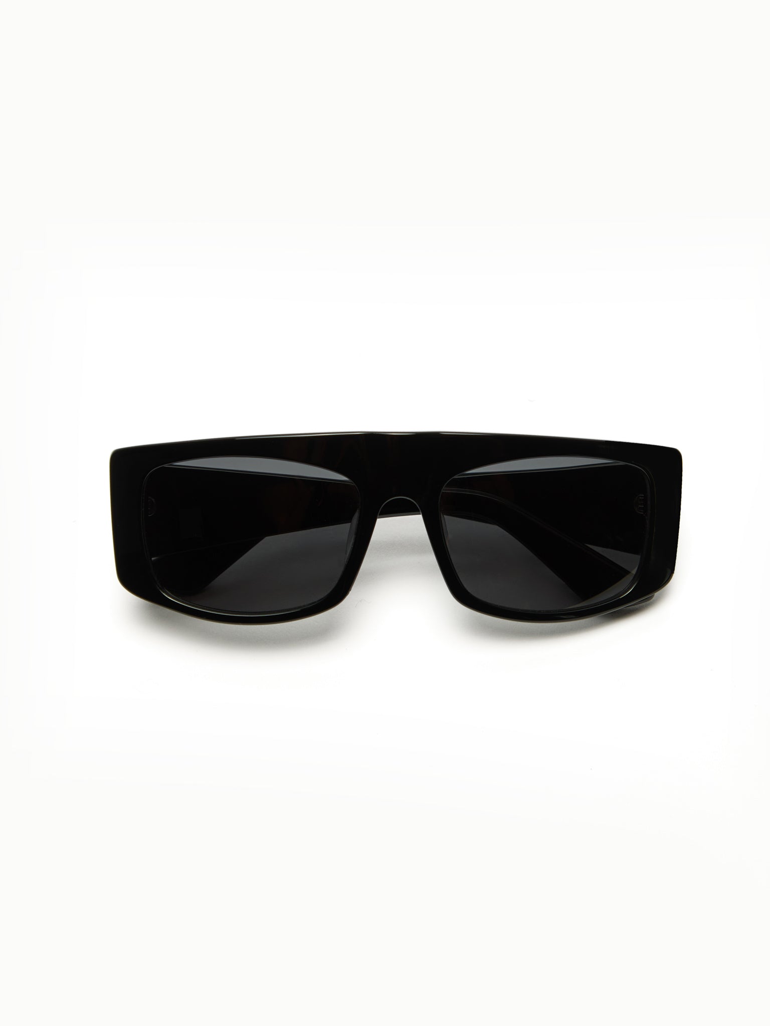 NTILA black rectangular sunglasses on a white background
